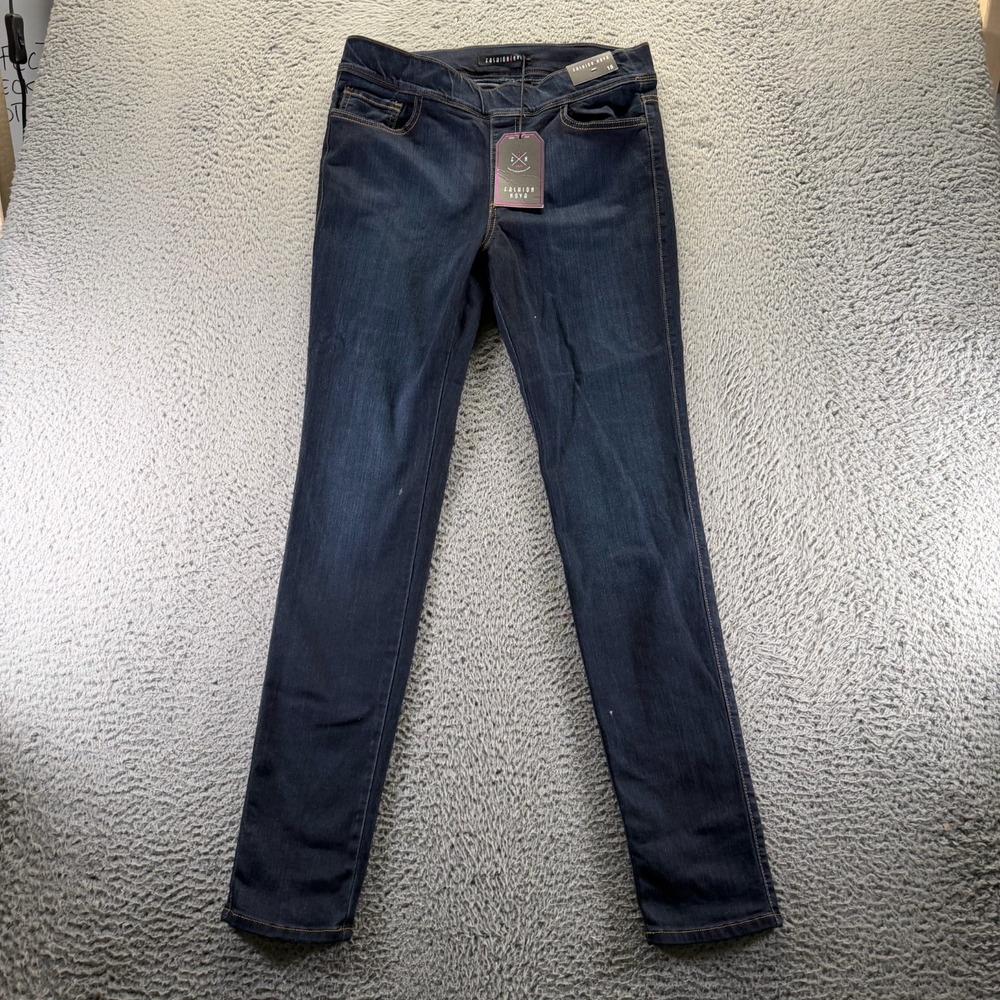 Fashion Nova Vibrant Miu Jeans Juniors 15 Blue Denim Jegging Skinny Made USA